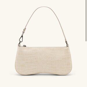 JW Pei Eva Shoulder Bag in Ivory Croc